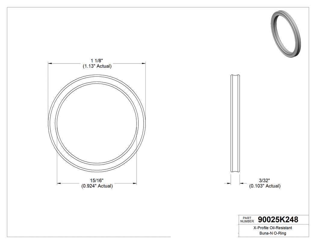 Technical drawing - 90025K248